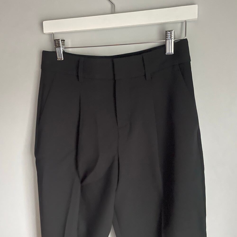 Banana Republic Black Trousers Minimalist Neutral Work Career Office size 0 - Picture 7 of 9